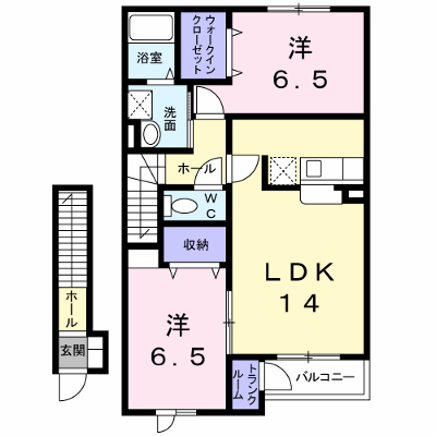 ガーデンヒルズⅡ 202【管理NO：1-014338702-02020】 ★家具家電は申し込み後に搬入します★ ★2026年10月中旬入居可能★の外観画像