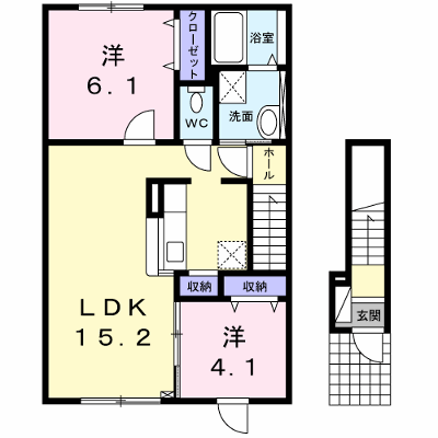 ル・シエル 201【管理NO：1-019353401-02010】 ★家具家電は申し込み後に搬入します★ ★2026年09月上旬入居可能★の外観画像