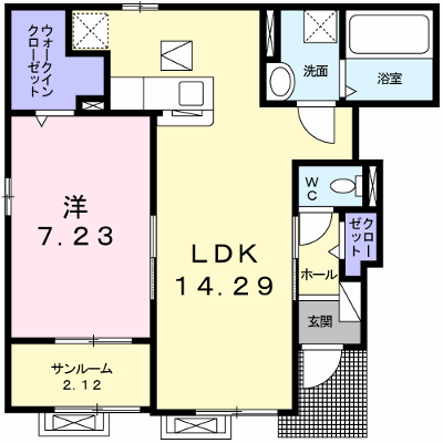 エクセランド・クー 101【管理NO：1-024614301-01010】 ★家具家電は申し込み後に搬入します★ ★2026年10月上旬入居可能★の外観画像