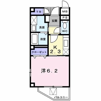 パルスター 203【管理NO：1-012304801-02030】 ★家具家電は申し込み後に搬入します★ ★2026年09月下旬入居可能★の外観画像