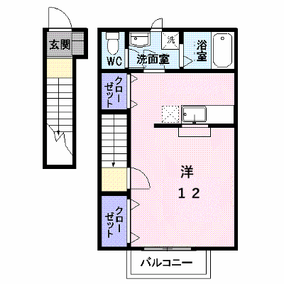 シャン・ド・ペシュ 202【管理NO：1-013987101-02020】 ★家具家電は申し込み後に搬入します★の外観画像