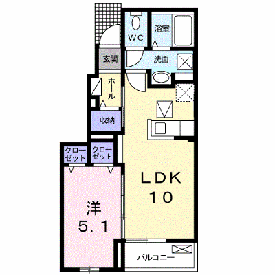 シャトー・ル・シャトーⅠ 102【管理NO：1-024410601-01020】 ★家具家電は申し込み後に搬入します★ ★2026年10月中旬入居可能★の外観画像