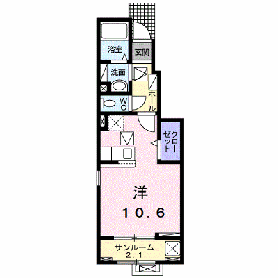エスポワール２０２４ 103【管理NO：1-027588701-01030】 ★家具家電は申し込み後に搬入します★ ★2026年10月中旬入居可能★の外観画像