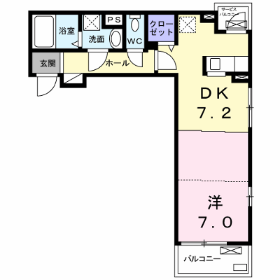 アムール 303【管理NO：1-023478701-03030】 ★家具家電は申し込み後に搬入します★ ★2026年09月上旬入居可能★の外観画像