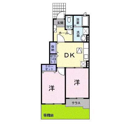 プラシード 103【管理NO：1-015026301-01030】 ★家具家電は申し込み後に搬入します★ ★2026年10月中旬入居可能★の外観画像