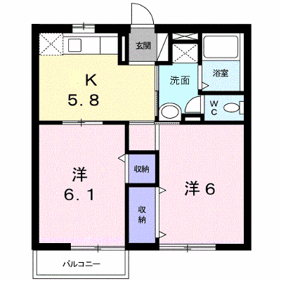 ファンズ・オグラⅠ 202【管理NO：1-007424501-02020】 ★家具家電は申し込み後に搬入します★ ★2026年10月中旬入居可能★の外観画像