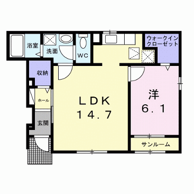 パーク・エノコダ 105【管理NO：1-027181801-01050】 ★家具家電は申し込み後に搬入します★ ★2026年10月下旬入居可能★の外観画像