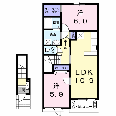 ブリリオ 202【管理NO：1-019273501-02020】 ★家具家電は申し込み後に搬入します★ ★2026年09月下旬入居可能★の外観画像