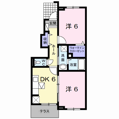 エスペランサＡ 103【管理NO：1-018883001-01030】 ★家具家電は申し込み後に搬入します★ ★2026年10月上旬入居可能★の外観画像