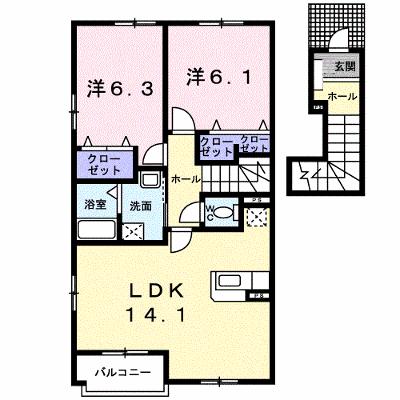 フローリア漣４号館 204【管理NO：1-014818304-02040】 ★家具家電は申し込み後に搬入します★ ★2026年10月中旬入居可能★の外観画像