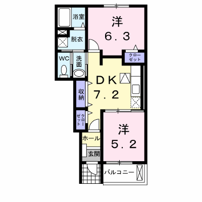 ユニゾンゑびす 102【管理NO：1-014948601-01020】 ★家具家電は申し込み後に搬入します★ ★2026年09月上旬入居可能★の外観画像