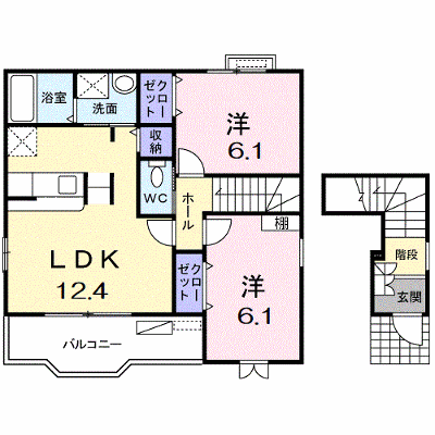 ベルメゾンソレイユＢ 201【管理NO：1-012632302-02010】 ★家具家電は申し込み後に搬入します★ ★2026年09月中旬入居可能★の外観画像