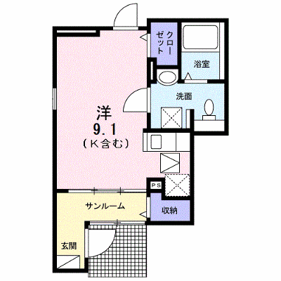ゴールドリング 101【管理NO：1-022983601-01010】 ★家具家電は申し込み後に搬入します★の外観画像