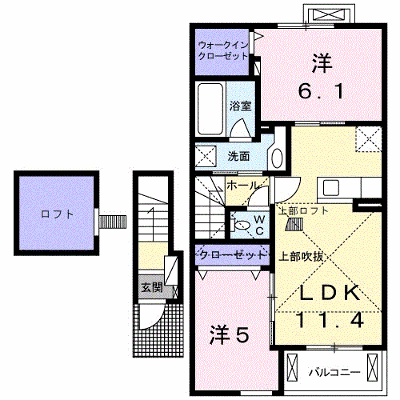 アムール　Ｋ 202【管理NO：1-020413101-02020】 ★家具家電は申し込み後に搬入します★ ★2026年09月中旬入居可能★の外観画像