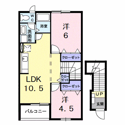 フォレスト 202【管理NO：1-012345001-02020】 ★家具家電は申し込み後に搬入します★ ★2026年10月中旬入居可能★の外観画像