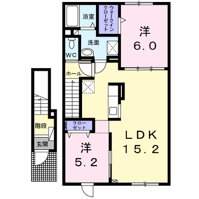 メゾン五稜郭　２番館 204【管理NO：1-022398502-02040】 ★家具家電は申し込み後に搬入します★ ★2026年10月中旬入居可能★の外観画像