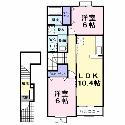 リバーサイドプラスワン 204【管理NO：1-013287201-02040】 ★家具家電は申し込み後に搬入します★ ★2026年09月中旬入居可能★の外観画像