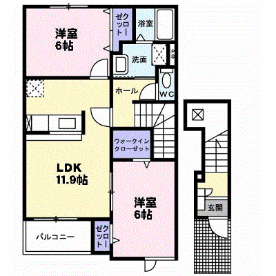 メゾン　ベル　カルム 203【管理NO：1-013240001-02030】 ★家具家電は申し込み後に搬入します★ ★2026年09月上旬入居可能★の外観画像