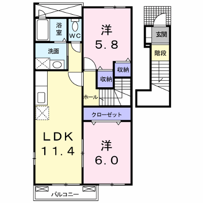 ペネトラーレ・北中山Ⅰ 202【管理NO：1-014589701-02020】 ★家具家電は申し込み後に搬入します★ ★2026年10月上旬入居可能★の外観画像