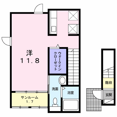メゾン　メルヴェーユⅡ 201【管理NO：1-024129102-02010】 ★家具家電は申し込み後に搬入します★ ★2026年10月上旬入居可能★の外観画像