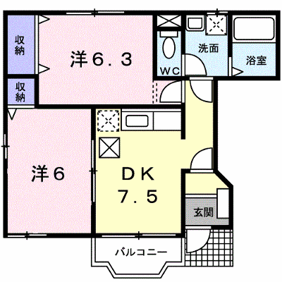 ソレアードＢ 101【管理NO：1-010204801-01010】 ★家具家電は申し込み後に搬入します★ ★2026年10月上旬入居可能★の外観画像