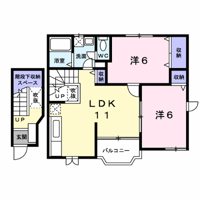 アーバンステートⅡ 202【管理NO：1-011267501-02020】 ★家具家電は申し込み後に搬入します★ ★2026年09月上旬入居可能★の外観画像
