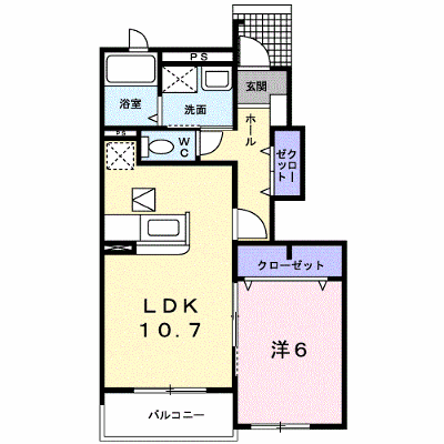 プリムローズ・クリーク 102【管理NO：1-014959701-01020】 ★家具家電は申し込み後に搬入します★ ★2026年10月中旬入居可能★の外観画像