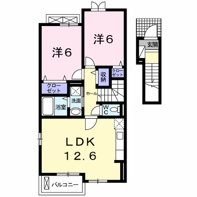 フローリッシュ 203【管理NO：1-018079201-02030】 ★家具家電は申し込み後に搬入します★ ★2026年10月上旬入居可能★の外観画像