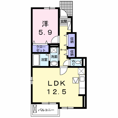 エレガンシア 103【管理NO：1-017239101-01030】 ★家具家電は申し込み後に搬入します★ ★2026年10月上旬入居可能★の外観画像