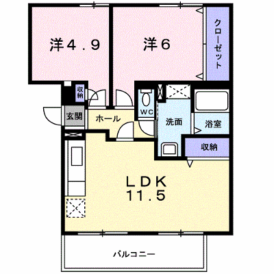 ＣＯＵＲＴーＹＡＲＤ三橋公園Ｄ 104【管理NO：1-009669904-01040】 ★家具家電は申し込み後に搬入します★ ★2026年09月中旬入居可能★の外観画像
