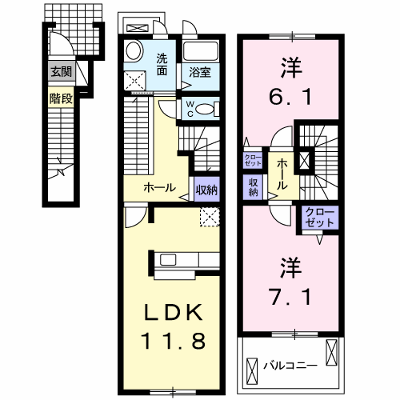 ウィステリア　フラット 202【管理NO：1-016938301-02020】 ★家具家電は申し込み後に搬入します★ ★2026年10月上旬入居可能★の外観画像
