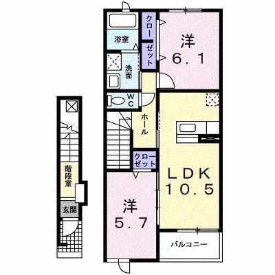 エテルノグラースＢ棟 202【管理NO：1-016191302-02020】 ★家具家電は申し込み後に搬入します★ ★2026年09月下旬入居可能★の外観画像