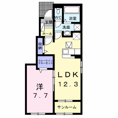 マウロアⅡ 101【管理NO：1-026823602-01010】 ★家具家電は申し込み後に搬入します★ ★2026年10月中旬入居可能★の外観画像