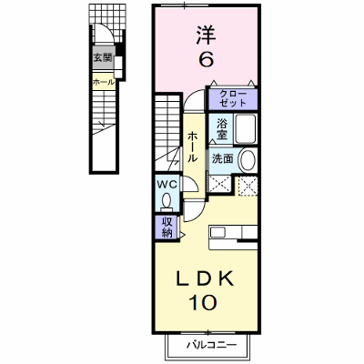 プラウド幕張本郷Ⅵ 202【管理NO：1-015418001-02020】 ★家具家電は申し込み後に搬入します★ ★2026年10月上旬入居可能★の外観画像