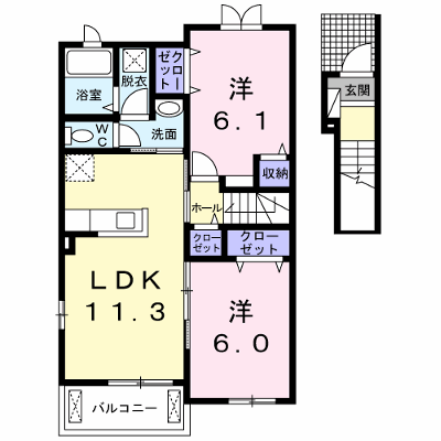 サウス　プリムラ 209【管理NO：1-019574201-02090】 ★家具家電は申し込み後に搬入します★ ★2026年10月中旬入居可能★の外観画像