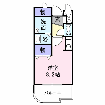 メゾン　ド　ブローテＢ 304【管理NO：1-012010302-03040】 ★家具家電は申し込み後に搬入します★ ★2026年10月上旬入居可能★の外観画像