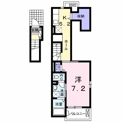 エアリー向山 201【管理NO：1-021736601-02010】 ★家具家電は申し込み後に搬入します★ ★2026年09月中旬入居可能★の外観画像