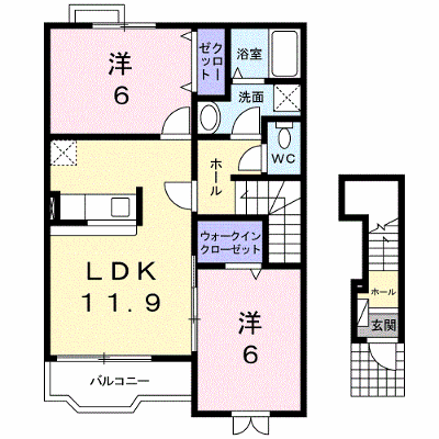 パイナリ今沢 201【管理NO：1-012902501-02010】 ★家具家電は申し込み後に搬入します★ ★2026年09月下旬入居可能★の外観画像