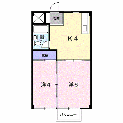 エレガンス葵 203【管理NO：1-001497001-02030】 ★家具家電は申し込み後に搬入します★ ★2026年10月上旬入居可能★の外観画像