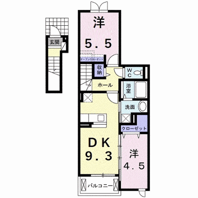 ヒル　クライム 202【管理NO：1-019520401-02020】 ★家具家電は申し込み後に搬入します★ ★2026年09月上旬入居可能★の外観画像