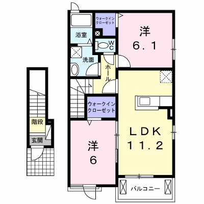 メイプルリーフⅠ 202【管理NO：1-020647801-02020】 ★家具家電は申し込み後に搬入します★ ★2026年10月上旬入居可能★の外観画像