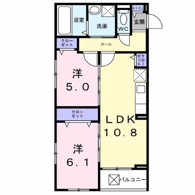 アルストロメリアⅤ 303【管理NO：1-028464801-03030】 ★家具家電は申し込み後に搬入します★ ★2026年10月上旬入居可能★の外観画像