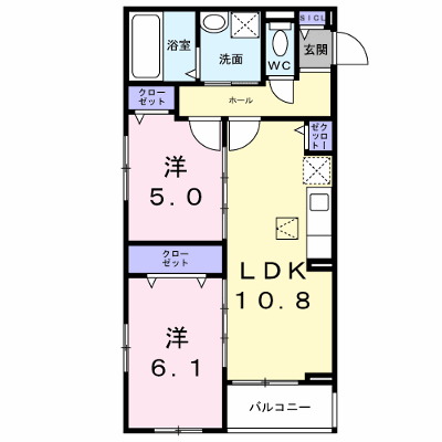 アルストロメリアⅤ 103【管理NO：1-028464801-01030】 ★家具家電は申し込み後に搬入します★ ★2026年10月上旬入居可能★の外観画像
