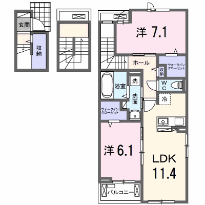 サンティエＮＡＧＡＩ 301【管理NO：1-028490701-03010】 ★家具家電は申し込み後に搬入します★ ★2026年10月上旬入居可能★の外観画像
