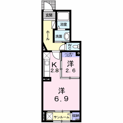 バーミィ　ガーデンⅠ 102【管理NO：1-018244201-01020】 ★家具家電は申し込み後に搬入します★ ★2026年10月上旬入居可能★の外観画像