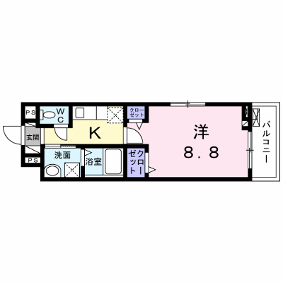 シャトーエレガント 301【管理NO：1-026763801-03010】 ★家具家電は申し込み後に搬入します★ ★2026年10月上旬入居可能★の外観画像