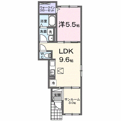 プラシード 103【管理NO：1-027280701-01030】 ★家具家電は申し込み後に搬入します★ ★2026年10月中旬入居可能★の外観画像