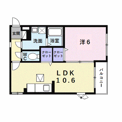 レーゲンボーゲン大美野 102【管理NO：1-012000401-01020】 ★家具家電は申し込み後に搬入します★ ★2026年09月下旬入居可能★の外観画像