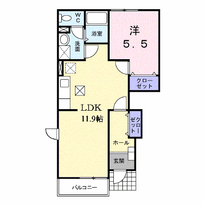 サニー・エクセレント　Ｂ 101【管理NO：1-011771902-01010】 ★家具家電は申し込み後に搬入します★ ★2026年10月中旬入居可能★の外観画像