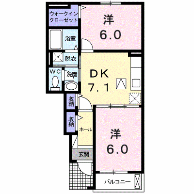 ブルージュ　Ａ 102【管理NO：1-016961801-01020】 ★家具家電は申し込み後に搬入します★の外観画像